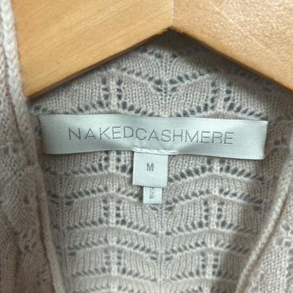 NakedCashmere Cream / Off white Mock Neck Long Sleeve Cashmere Sweater size M - Picture 6 of 11